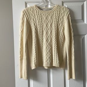 NWOT Aran Islands Knitwear Cream Sweater